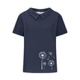 thumbnail image 4 of My Orders Lightweight Tops & Blouses Womens T Shirts Loose V Neck Graphic Tees Vintage 90S Womens Summer Tops Casual Plus Size Hawaiian Shirts Blue, 4 of 4