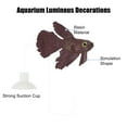 thumbnail image 4 of Unique Bargains Aquarium Artificial Betta Fish Ornament Glowing Simulation Animal Decoration with Suction Cup Brown, 4 of 6