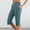 Light Blue, variant on Womens Capris Pants High Waist Drawstring Comfy Casual Pants Lightweight Loose Trousers Side Slit with Pockets