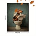 thumbnail image 3 of Toile Murale Toile de Toilette Teckel 15,75 X 11,81 Pouces, 3 of 8