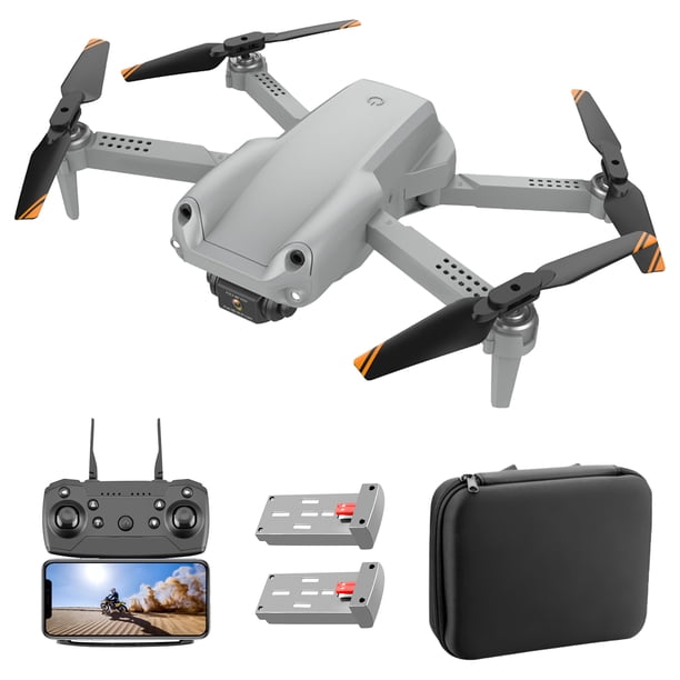 Cuadricóptero TFixol gris-4K cámara dual-2 baterías