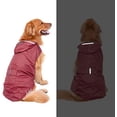thumbnail image 2 of Impermeable para perros con correas elásticas, impermeable para perros grandes con capucha, impermeable para perros con bolsillo y orificio para correa, impermeable para cachorros, 2 of 5