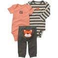 thumbnail image 6 of Carter's Baby Boys' 3 Pc Turn Me Around Set - Heather Tiger - Newborn, 6 of 10