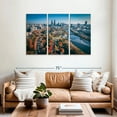 thumbnail image 2 of Elephant Stock Philadelphia In Autumn Wall Art - Horizontal Multi Panel Canvas - Living Room Wall Decor - Places Multi Panel - Gray And Blue Decor - 57" x 36", 2 of 4