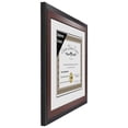 thumbnail image 3 of KeLiang 7.5x9.5 Mahogany Finish Diploma Frame with White Matting Holds 7.5 by 9.5-inch Documents with Glass and installed Wall Hanger, 3 of 9