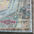 thumbnail image 3 of SAFAVIEH Bristol Leola Oriental Polyester Area Rug, Blue/Camel, 8' x 10', 3 of 8