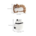 thumbnail image 3 of Oleegame 1PC Glass Bottle Cute Handmade Cartoon Cup Holder Exquisite Shape Super Soft Animal Modeling Table Pad Decorative Cup Mat For Home, 3 of 9