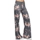 thumbnail image 3 of Hotmiss Pantalones cómodos y elásticos con estampado floral y cordón para mujer, 3 of 5