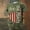 Army Green, variant on 250 Anniversary USA Shirt Crewneck Pullover Tops Men's Tshirts Shirts Short Sleeve T Shirt America 4th of July Shirt Crew Neck Tee(Blue,XXXXL)