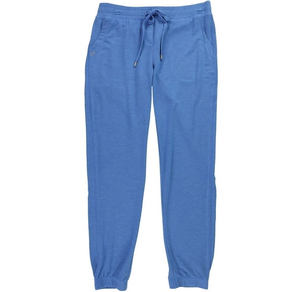 P.J. Salvage Womens Heathered Pajama Jogger Pants, Blue, Small