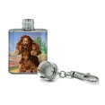 thumbnail image 2 of Wizard of Oz Lion Character Stainless Steel 1oz Mini Flask Key Chain, 2 of 4
