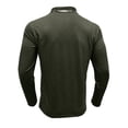 thumbnail image 4 of LTTVQM Mens 2026 Polo Shirts Lightweight Long Sleeve Casual Cotton T-Shirt Summer Button Golf Tee with Pocket Army Green XL, 4 of 4
