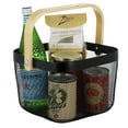 thumbnail image 6 of Simplify Mesh Tote Basket with Bamboo Handle in Black, 6 of 6