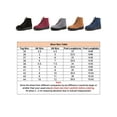 thumbnail image 2 of SIMANLAN Ladies Womens Ankle Boots Girls Army Combat Faux Fur Lined Boots Grip Sole Shoes, 2 of 7