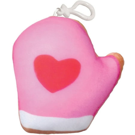 iscream Holiday Cookies Mini Microbead Pillow Backpack Charm - Candy Scented Heart Mitten