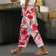 thumbnail image 1 of WILLBEST Pantalones Casuales para Mujer, Ligeros, Sueltos y Cómodos, para Primavera y Verano, Diseño de Bolsillo de Cintura Alta, Ideales para Playa y Uso Diario. Extra Grande, 1 of 6