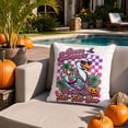 thumbnail image 6 of Halloween Throw Pillow Covers 18x18 Inch, Rustic Linen Printed Decorative Square Pillowcases, Farmhouse Holiday Cushion Covers for Couch Sofa Living Room Bedroom Outdoor Home Decor, 6 of 6