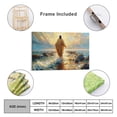 thumbnail image 3 of YarnArtistry Walks on Water Christ Religious Painting 12 in x 18 in Framed Canvas Art Prints, 3 of 6