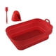 thumbnail image 1 of Cesta de silicona para freidora de aire, bandeja reutilizable para horno, utensilios para hornear, Pizza, pollo frito, revestimientos para Herramientas y accesorios para hornear 3 piezas/rojo Toystoory HA083592-06, 1 of 6