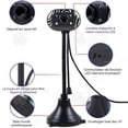 thumbnail image 2 of INN Webcam USB 480P HD PC Camera Long Pole 360 Degree Rotation for Video Calling Laptop Webcam, 2 of 4