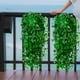 thumbnail image 5 of Plantas colgantes artificiales para decorar paredes - Begonia Plantas artificiales de hoja de vid de hiedra Interior y exterior Decoración de oficina para bodas, 5 of 5