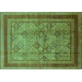 thumbnail image 1 of Ahgly Company Indoor Rectangle Oriental Turquoise Blue Industrial Area Rugs, 8' x 12', 1 of 4