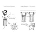 thumbnail image 7 of YIMBY Heritage Self Watering Tall Outdoor Garden Patio Planter Pot, (4 Pack), 7 of 7
