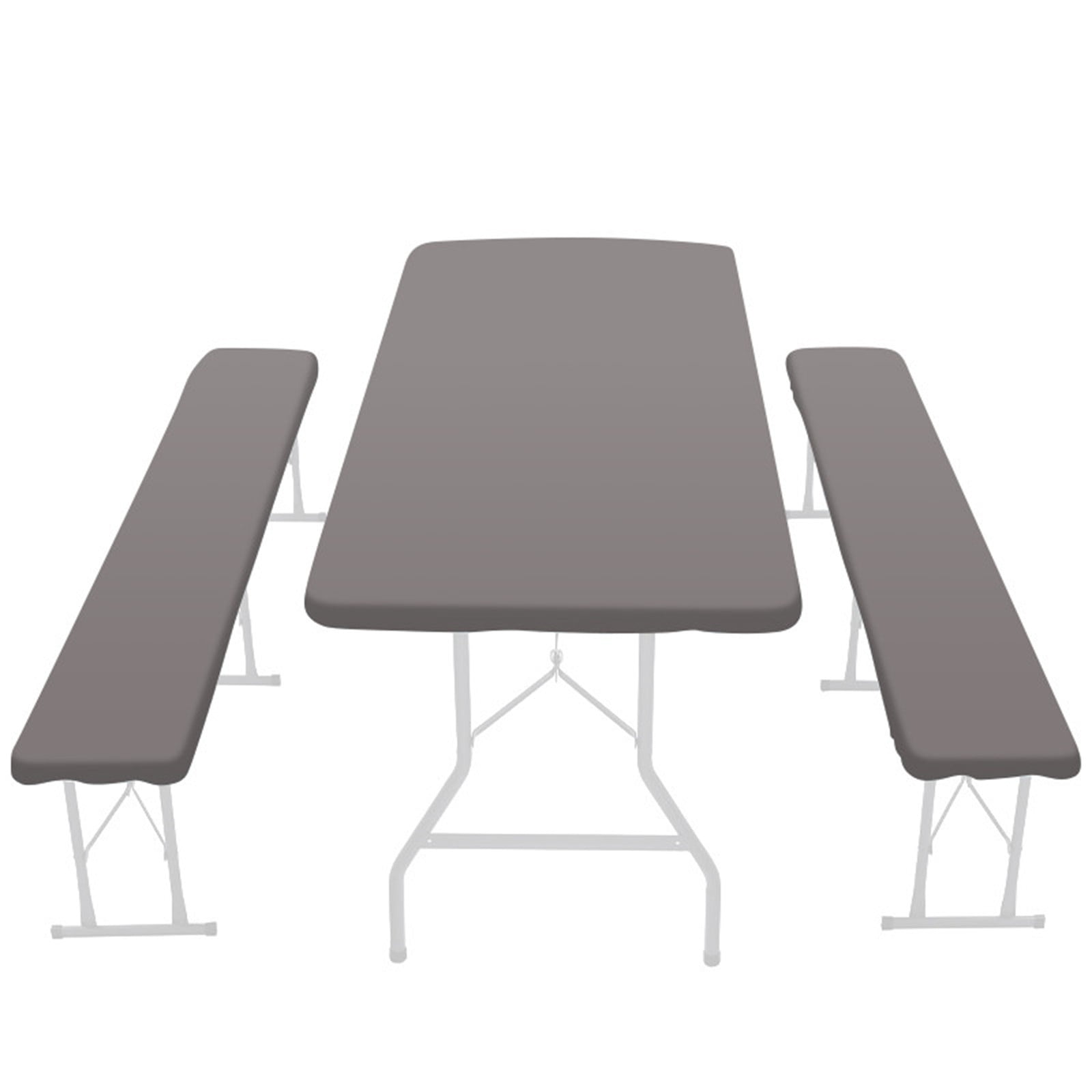 OAVQHLG3B Picnic Tablecloth Table and Bench Fitted Tablecloth Cover