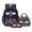 Purple-Bee Flower, variant on Kuiaobaty Crocodile Print Backpack and Lunch Box Set for Kids Boys Butterfly Flower Print Lunch Bag Pencil Case with Zipper Lightweight Backpack and Pencil Bag for School Camping Picnic