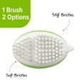 thumbnail image 3 of Prep Solutions Fruit & Veggie Cleaning Palm Style Green Brush, 3 of 7