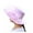 Pink, variant on Women's Organza Large Rim Basin Hat, Foldable Sun Protection Cap with Flower Decor for Wedding, Bridal Tea Party, Church, and Beach Summer Events