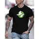 thumbnail image 1 of Men's Ghostbusters Logo Graphic T-Shirt - Casual Crew Neck Polyester Blend Tee with Slight Stretch, Solid Color Summer Knit Fabric Top Tee For Adult, Men, Women, Teen, Teenager, Adolescent,Youth, 1 of 7