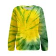 thumbnail image 4 of Bovemsi Womens Sweatshirts Women's Loose Plus Size Tie Dye Printed Casual Round Neck Top Fall Fashion Outfits 2025 Clothes, 4 of 9