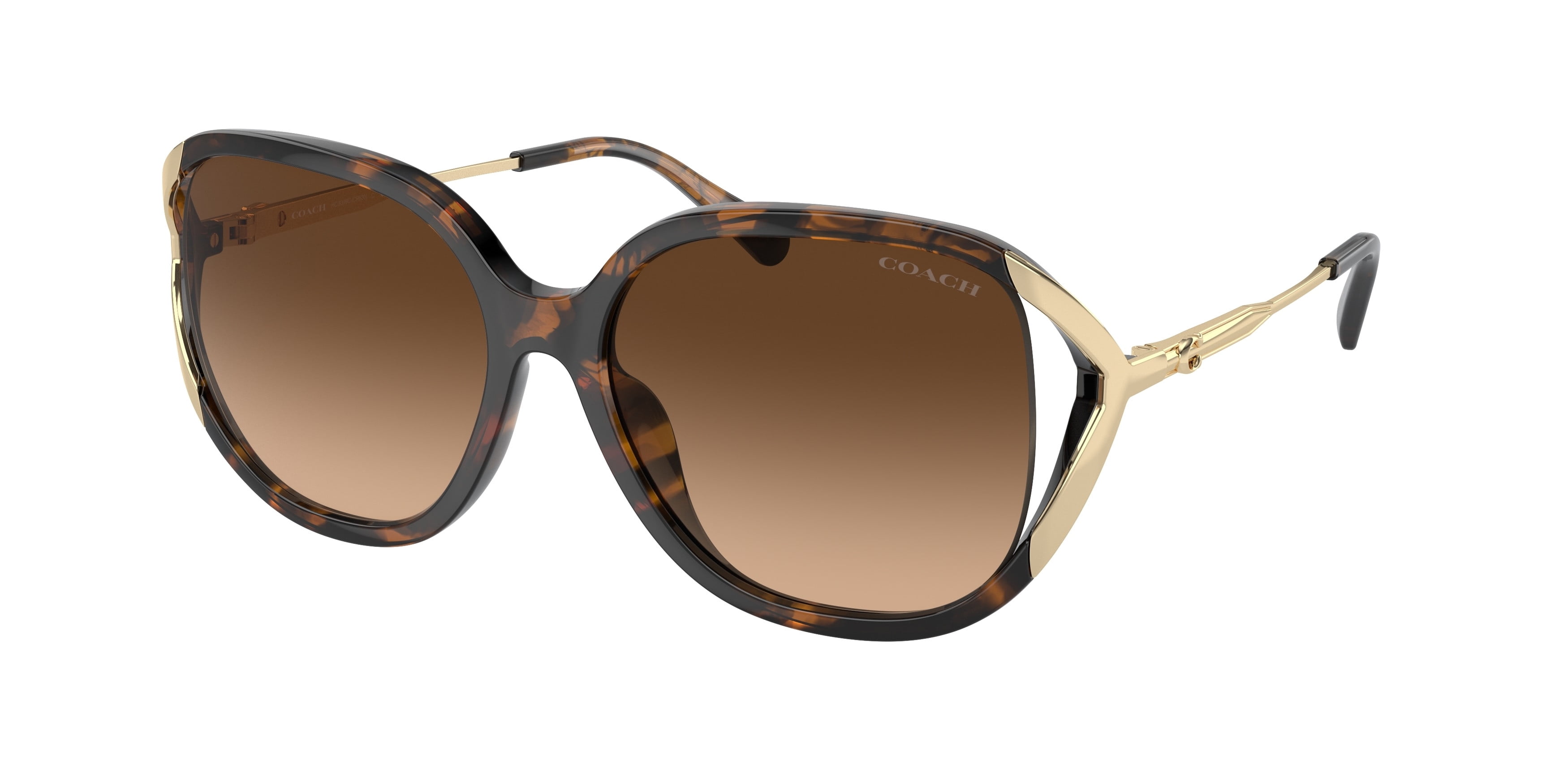Sunglasses Coach HC 7168 93313C Cw189 Shiny Rose Gold Grey  display picture 1