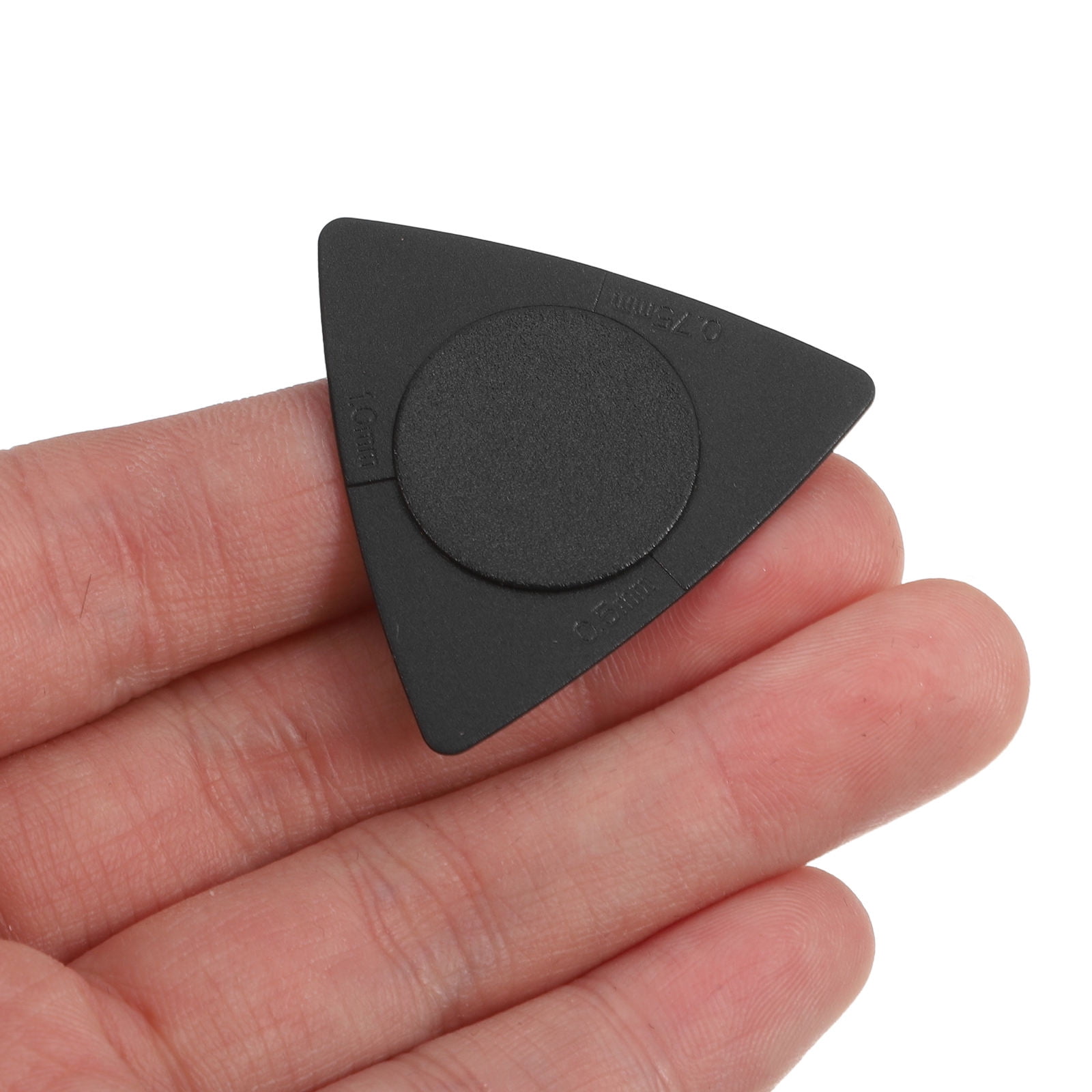 Hemoton 60 pcs  Folk Guitar Picks Triangle Black Guitar Picks Anti-slip Style ABS Material Picks Guitar Accessories