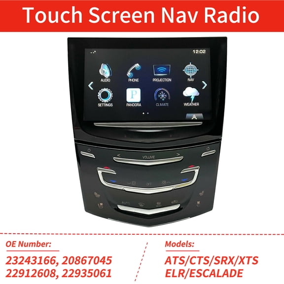 CUE System Touch Screen Radio w/ Heated & Cooled For Cadillac ATS CTS XTS 13-19