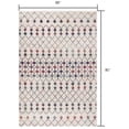 thumbnail image 2 of 5â€™ x 8â€™ White Modern Geometric Grid Area Rug, 2 of 7