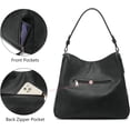 thumbnail image 3 of Fashion Handbags for Women Large Designer Ladies Hobo bag Bucket Purse Faux Leather, 3 of 14