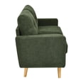 thumbnail image 5 of 67.7''Mid-Century Modern Sofa Couch, Upholstered Tufted Loveseat Sofa with Solid Wood Legs, 2 Seat Small Couch with Thick Padded Cushions Comfy Couches for Small Spaces Bedroom Living Room, Green, 5 of 7