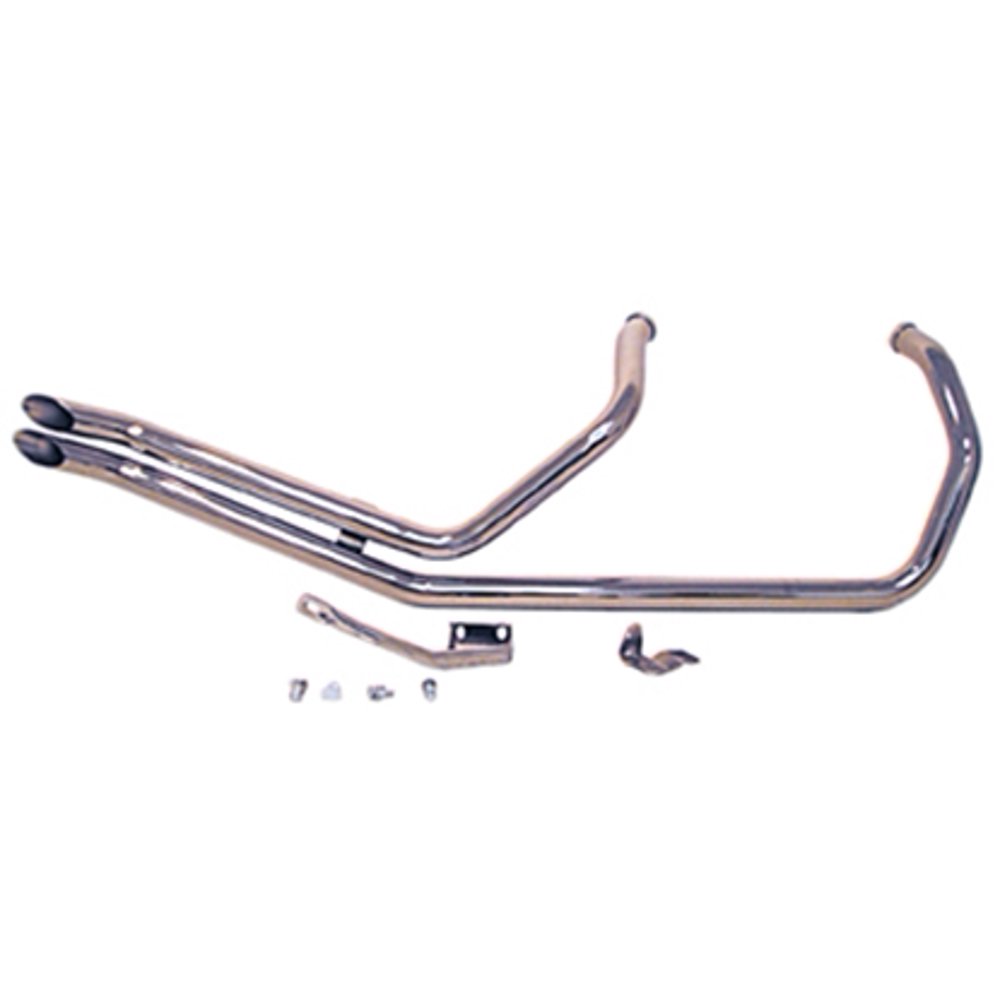 Gooseneck Drag Pipe Exhaust Set For Evolution Sportster