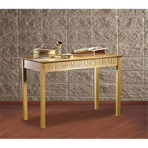 Christian Brands Church Supply ES356 Pecan Communion Table