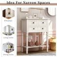 thumbnail image 7 of THOWDEE Accent Collection Modern Wood Console Table, Ivory, 7 of 7