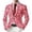 Blazer 215#Pink, variant on Carnival Mens Suit Jacket Glitter Print Jacket Celebration Stylish Shiny Casual Lightweight Sport Coat Daily Formal Outdoor Activities