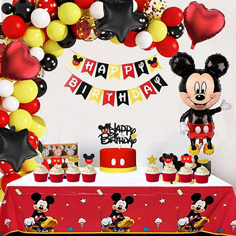 Mickey Mouse & Friends Garland Banner Party Decoration and Accessory  Mickey  mouse birthday decorations, Mickey mouse themed birthday party, Mickey  mouse party decorations