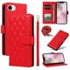 thumbnail image 1 of For iPhone 16e Wallet Case Rhombus Leather Phone Cover - Green, 1 of 5