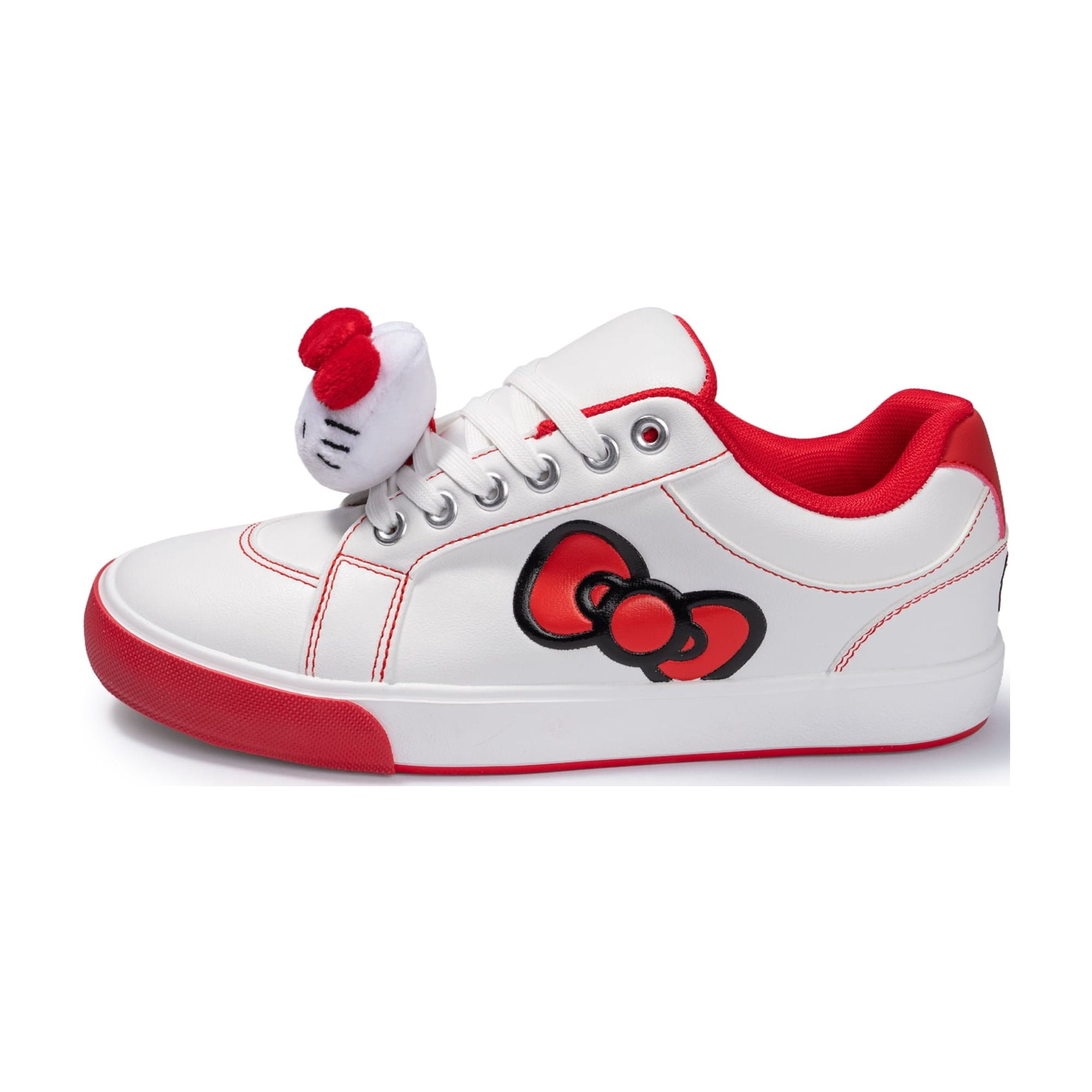 Hello Kitty Womens 3D Plush Skater Sneaker