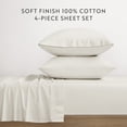 thumbnail image 4 of Premium 100% Cotton Sheet Set - Brushed and Pre-Washed for Ultimate Softness - Comfort Canopy, 4 of 16