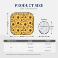 thumbnail image 3 of Picia Abstract Leopard Print Sunflower 2 Piece Car Windshield Sun Shade Foldable | Foldable Sun Shield for Front Window Blocks UV Rays and Keeps Your Vehicle Cool-Medium, 3 of 7