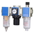 thumbnail image 2 of Compressed Air Filter Regulator Lubricator Combo,  Seal 3 Kinds Drainage Stable Regulation Water Oil Trap Separator  For Filtering GC200-06, 2 of 8