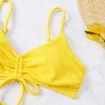 thumbnail image 5 of Cheers US Vintage Swimsuits for Women High Waisted Bathing Suits Pleated Tube Up Two Pieces Bikini Swimwear Set, 5 of 7